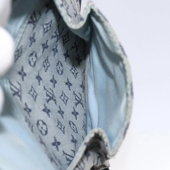 LOUIS VUITTON Monogram Mini Buzas Marie Kate Bag Blue M92320 Auth 131141 - Picture 13 of 16